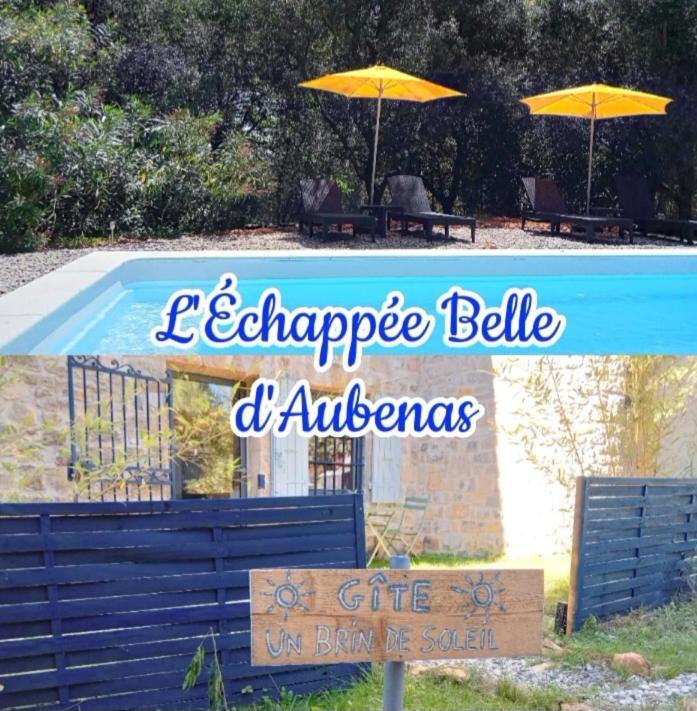 2 Pieces "Le Brin De Soleil" Gites Appart 'Hotel L'Echappee Belle D'Aubenas Logement 1 Sur 3 Εξωτερικό φωτογραφία